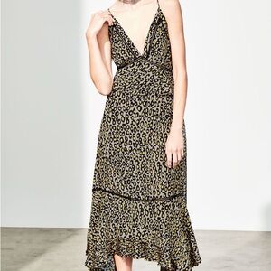 Derek Lam Leopard Print Silk Dress - Size 8 NWT